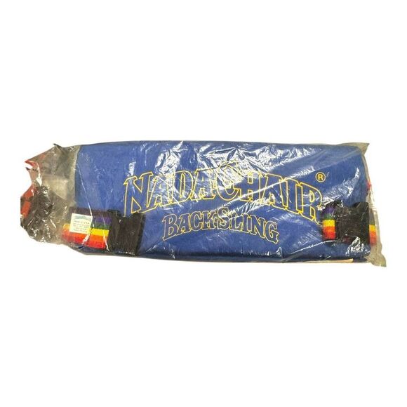 Nada Chair BackSling Adjustable Back Support Posture Pain Relief Rainbow Vintage - Picture 3 of 8